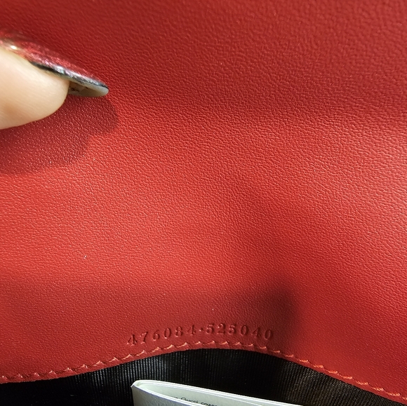 Gucci Sylvie Continental Red Leather Wallet - Picture 6 of 10
